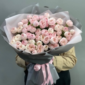 Букет из 25 кустовых роз Мэнсфилд Парк (60 см) в Озерах