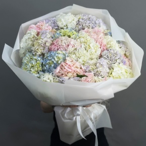 Букет из 23 гортензий микс в Озерах