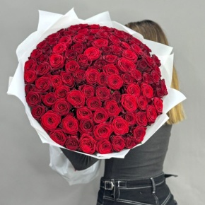 Букет 101 красная роза (60 см) в Озерах