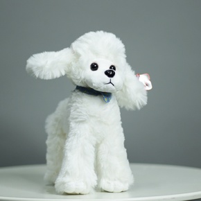Плюшевый пудель белый (25 см) в Озерах