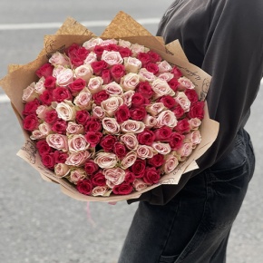 Букет "Амурный" из 101 розы (40 см) в Озерах