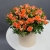 Композиция в шляпной коробке из оранжевых кустовых роз в Озерах Композиция в шляпной коробке из оранжевых кустовых роз в Озерах