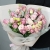 Букет "Крем сода" из роз, эустом и хамелациума в Озерах Букет "Крем сода" из роз, эустом и хамелациума в Озерах