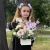 Композиция с георгинами на 1 сентября в белом ящике в Озерах Композиция с георгинами на 1 сентября в белом ящике в Озерах