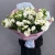 Букет "Изысканность" из 31 белой эустомы в Озерах Букет "Изысканность" из 31 белой эустомы в Озерах