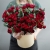 Композиция в шляпной коробке "Амур" из кустовых пионовидных роз в Озерах Композиция в шляпной коробке "Амур" из кустовых пионовидных роз в Озерах