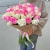 Букет из 51 розовой и белой розы (50 см) в Озерах Букет из 51 розовой и белой розы (50 см) в Озерах