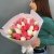 Букет из 25 кораллово-белых тюльпанов в Озерах