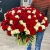 Букет 151 роза красный и белый микс (60 см) в Озерах Букет 151 роза красный и белый микс (60 см) в Озерах