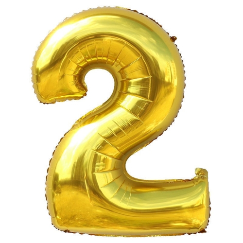 Шар гелиевый цифра 2 (40х102 см) в Озерах