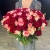 Букет 151 роза красный микс (50 см) в Озерах